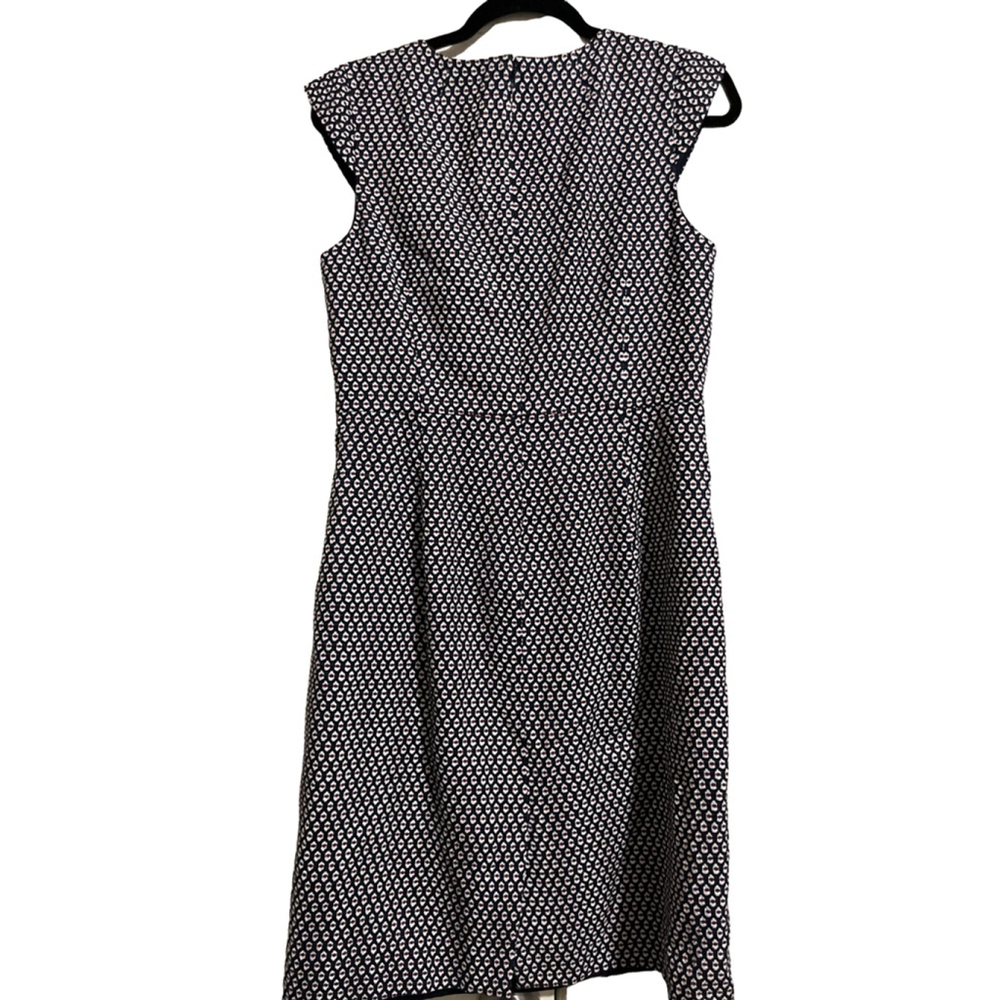 EUC J.Crew Dress Women’s Size 8 Navy and White - Picture 3 of 8